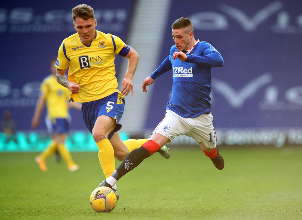 Rangers fans applaud Ryan Kent for display against St. Johnstone in Scottish Cup