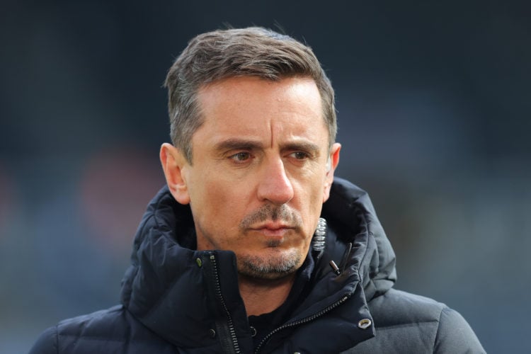 ‘It depends’... Gary Neville jokes £27m Arsenal player could cost them a goal against Burnley