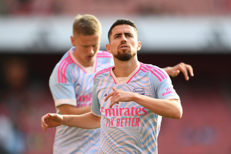 Jorginho jokes that Arsenal player is known around London Colney as his son