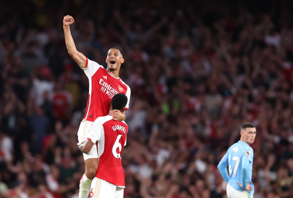 Mikel Arteta William Saliba Arsenal