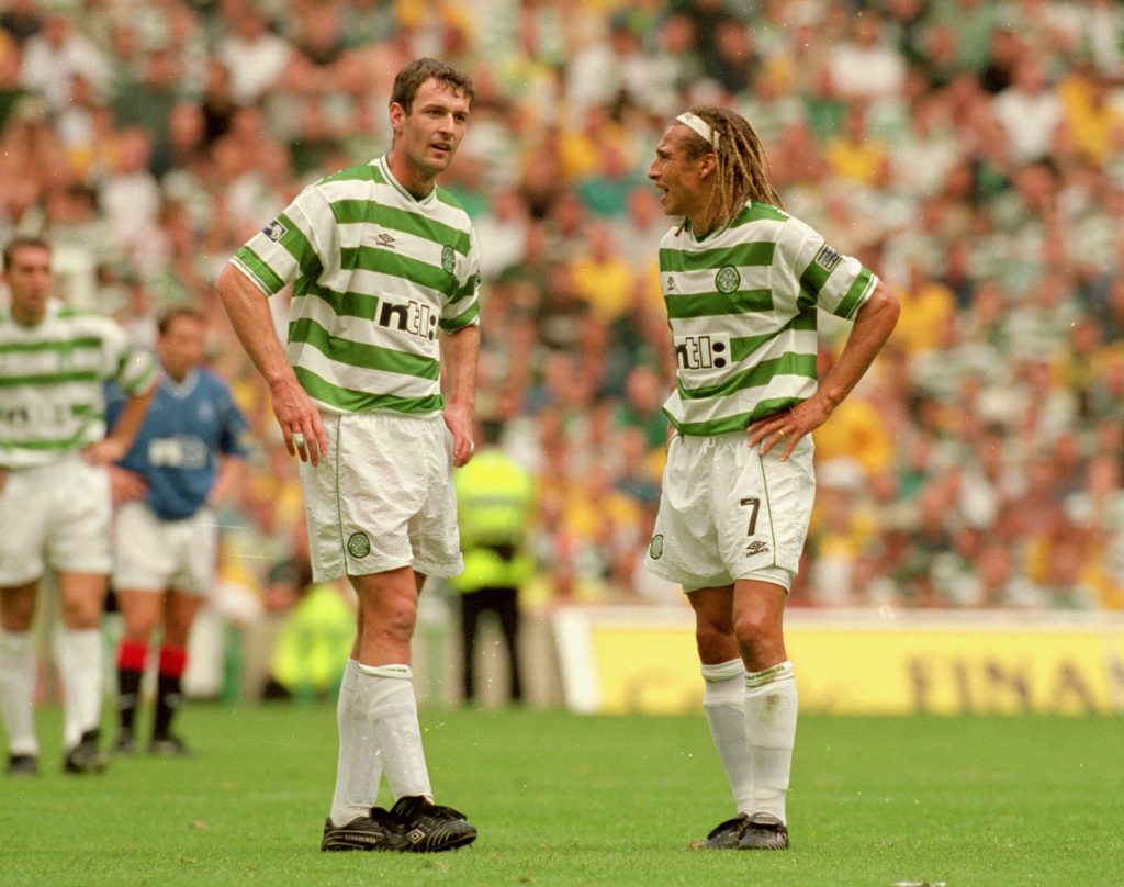 Chris Sutton and Henrik Larsson